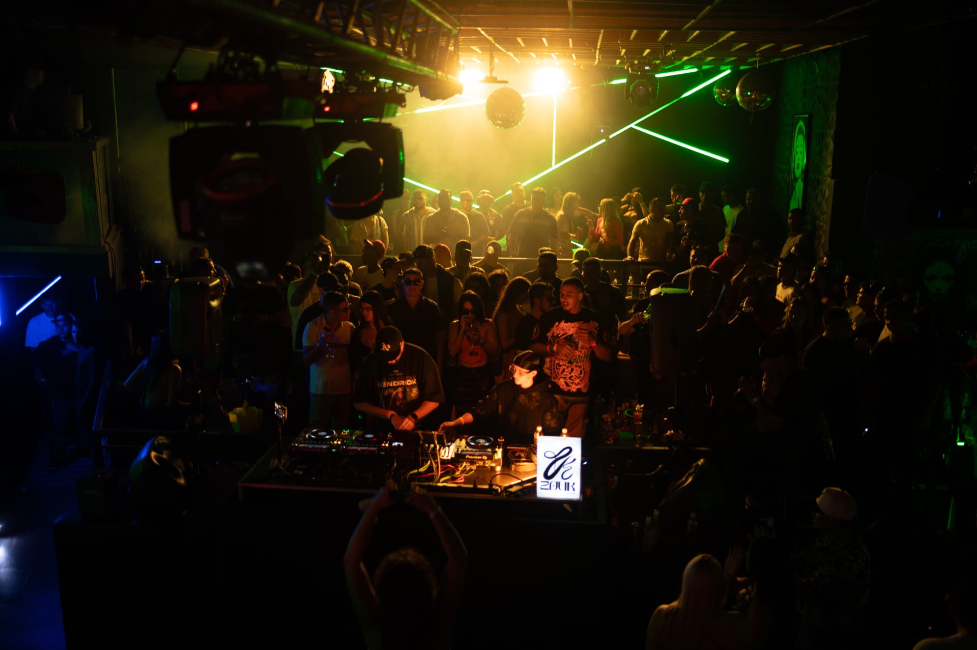 Packed club floor during a JACÓSTA set at Zouk